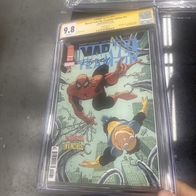 Marvel Team-Up #14 Facsimile Cgc 9.8Larsen Variant Invincible Spider-Man Cgc 9.8