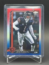 JAYLON JOHNSON 2025 TOPPS CHROME #57 RED WHITE BLUE REFRACTOR BEARS