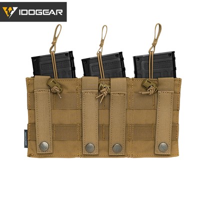 Poche Porte Chargeur IDOGEAR Tactical Triple 5.56/223 - MOLLE - Camo