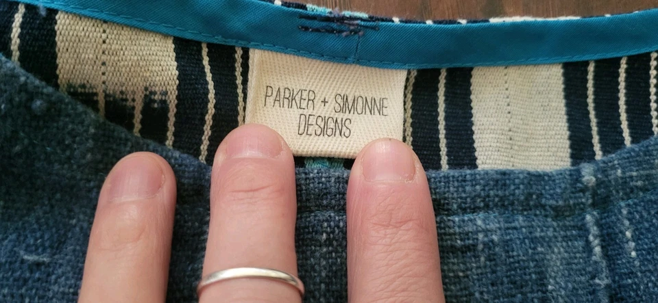 Top Parker and Simonne Algodón Lagenlook Multicolor, Manga 3/4, Diseño Artístico Foto 3 de 4