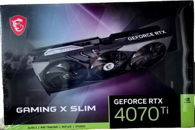 GeForce RTX 4070 Ti Gaming X Slim 12G GDDR6X GPU Factory Sealed  MSI NEW! NIB