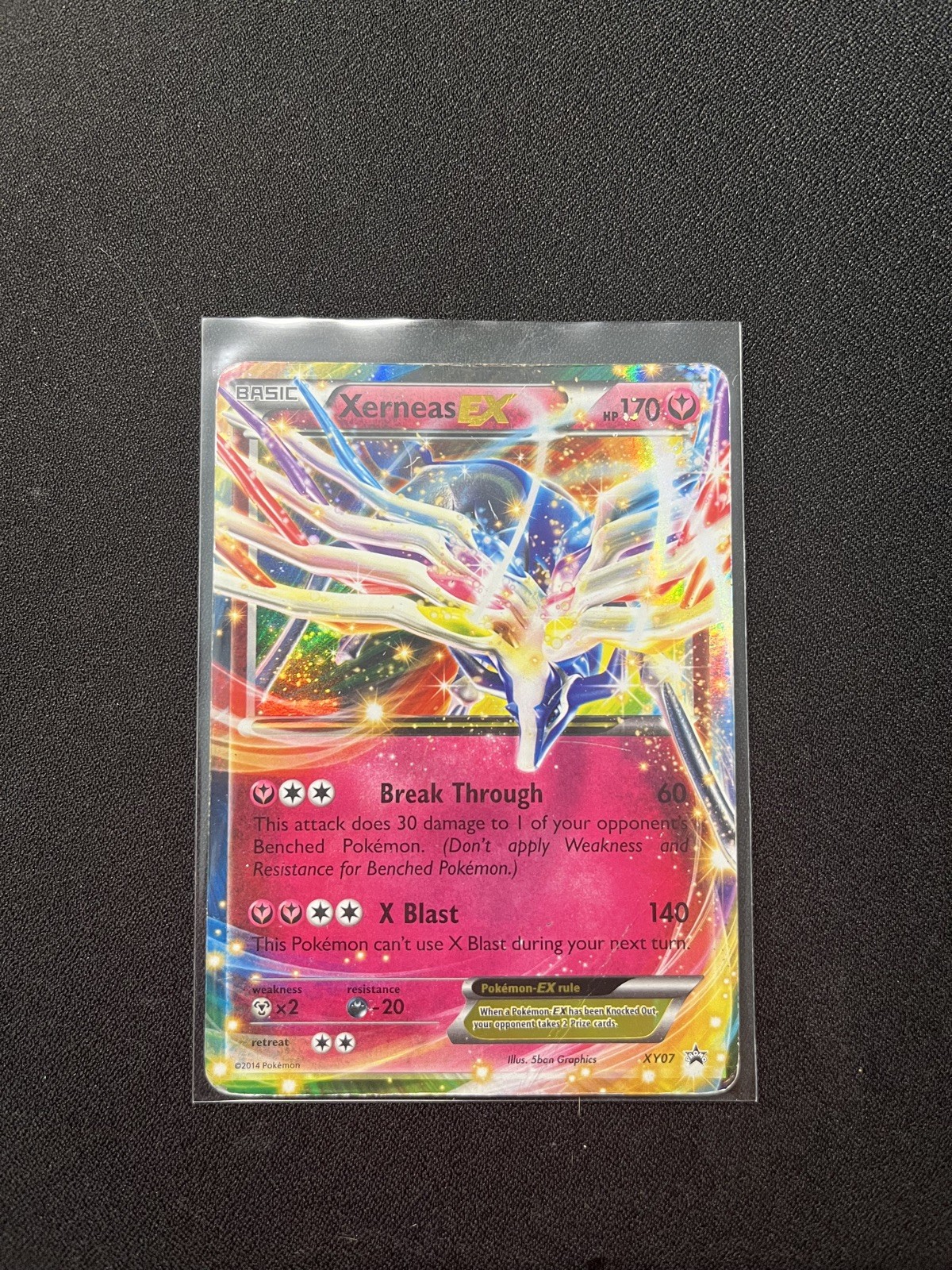 Pokémon TCG Xerneas EX Black Star Promo Holo Rare Card XY07