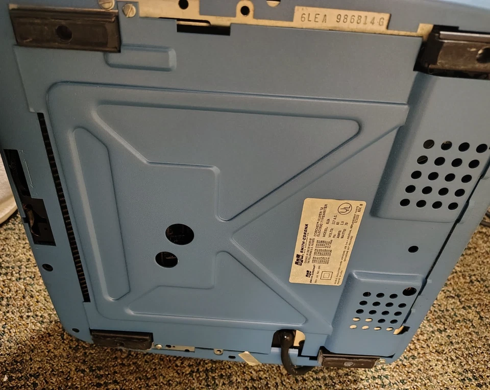 Smith Corona Coronet Super 12 пишущая машинка с чехлом 1970-е проверенная рабочая синяя - Изображение 4 из 4