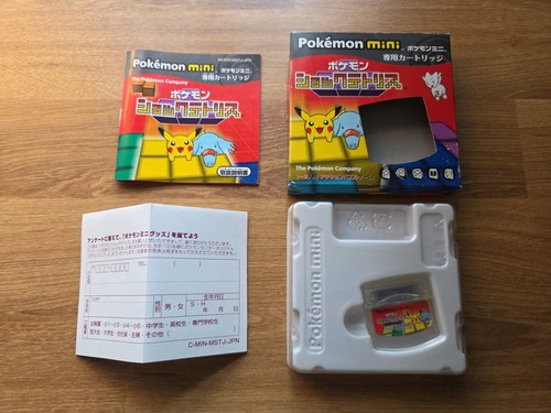 Japanische Pokemon Mini Shock Tetris Nintendo CIB - US-Verkäufer - Bild 1 von 6