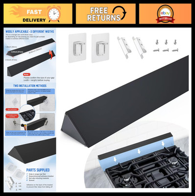 30'' Universal Slide-in Range Rear Filler Kit, Triangular Stove Gap Trim Strip, D