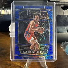 2021-22 Panini Select - Concourse Cade Cunningham #11 Blue Shimmer Prizm (RC)