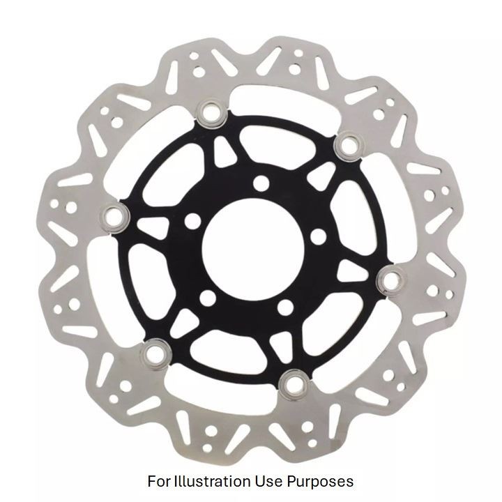 EBC Floating Vee Rotor Front Black Hub Front Right for Suzuki GSXR 1000 K4 2004