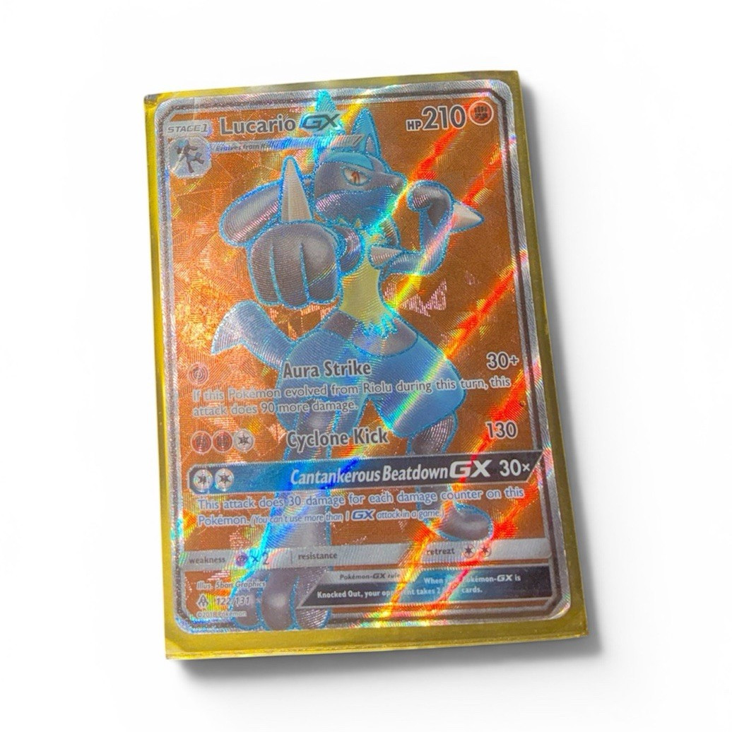The Pokemon Company Lucario GX 122/131 SM Forbidden Light UR Holo Eng 210 HP