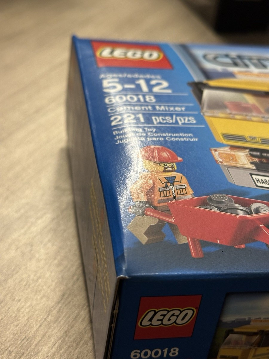 LEGO 60018 City Cement Mixer New Sealed - Box Slightly Distressed