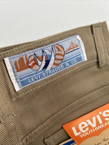 Levis Youthwear Very Rare Size 8 NEW Old Stock Vintage 70s Skirt Brown - Picture 11 of 11