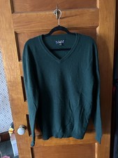 Club Room Cashmere Green V-Neck Pullover Sweater Men's Size M