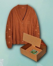 Taylor Swift THE LIFE OF A SHOWGIRL CARDIGAN BOX SET size M/L Limited Edition