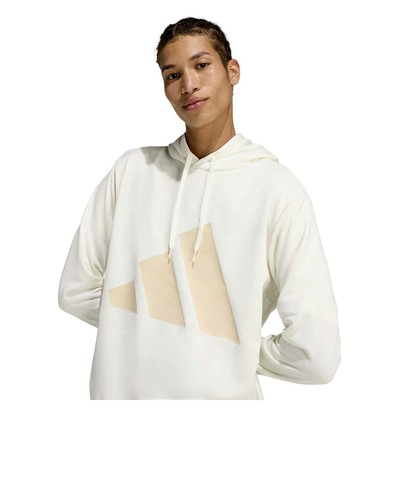  Voller TrainingsAnzug HERREN Adidas Big Logo Hoodie French Terry Bianco Beige  - Bild 7 von 10