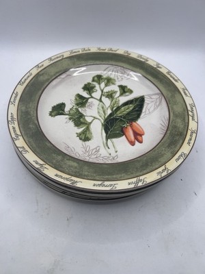 Set of (4) American Altier Bouquet Garni 8.5  Salad Plates