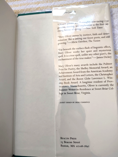 New and Selected Poems (1992) - Mary Oliver - 1st Edition, Hardcover - Picture 13 of 16