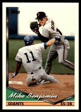 1994 Topps #487 Mike Benjamin San Francisco Giants