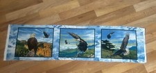 Eagle fabric panel Elizabeth Studios cotton Pre Cut Piece quilt birds nature 