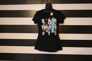 black shirt women's primark