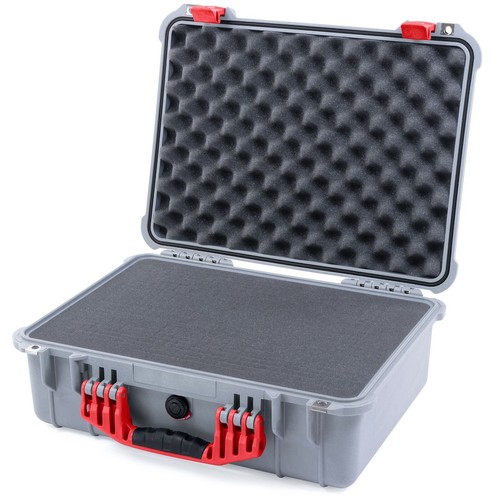 Pelican 1520 Silver & Red Case. Comes with foam. - Picture 3 of 3