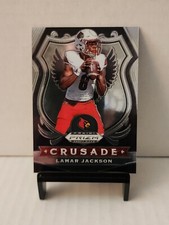 2020 Panini Prizm Draft Picks Silver Crusade #70 Lamar Jackson Louisville NM