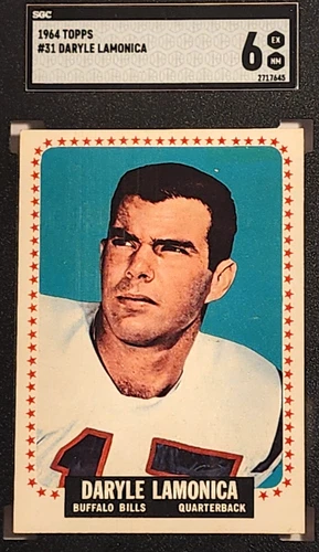 1964 TOPPS #31 DARYLE LAMONICA SGC 6 EX NM RC ROOKIE