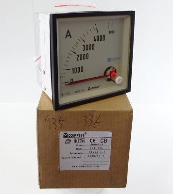 Dreheiseninstrument COMPLEE KLY-T96 Amperemeter Ammeter Strommesser 0...4000A 1A