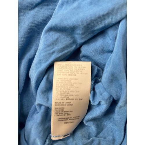 Free People Damen M In The Night Spitzen Schlaghose blau Gummibund Pull On - Bild 8 von 8