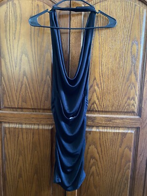 urban outfitters black halter dress Halter Mini Dresses