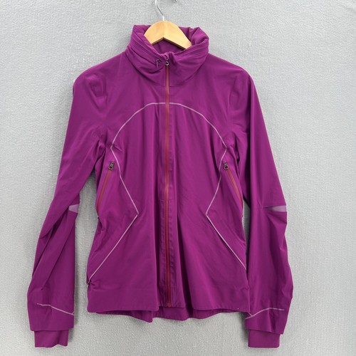 Lululemon Gather And Sprint Jacket Ultra Violet Lightweight Hooded Pockets 8 - Picture 2 of 10