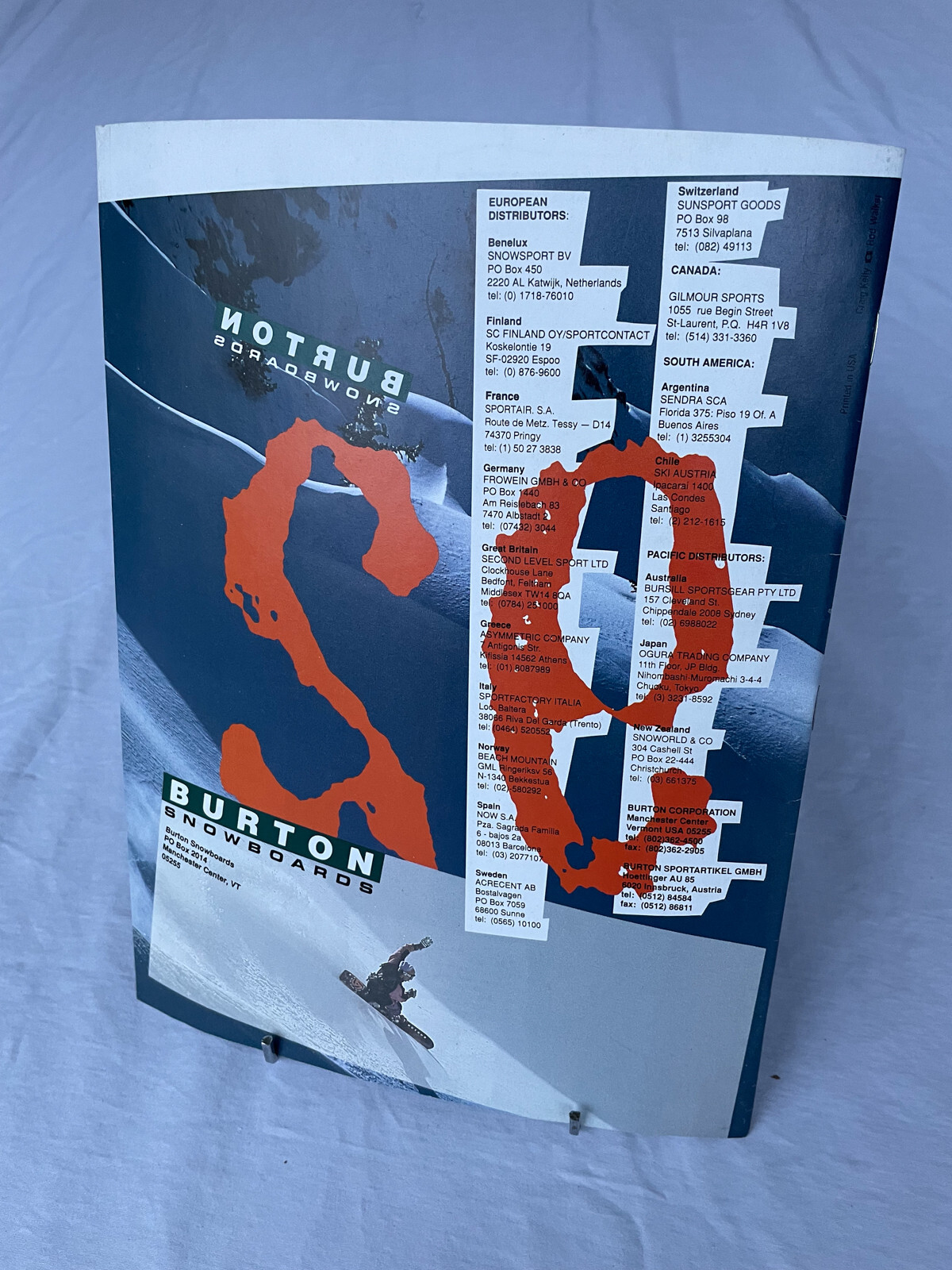 NOS 1992 Burton Snowboard Catalog Craig Kelly