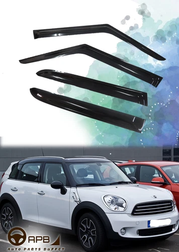 For MINI Countryman R60 10-16 Deflector Window Visors Guard Vent Weather Shield