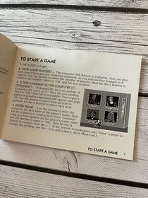 Monopoly NES Nintendo 1991 w/ Rare Poster Insert And Instructions Game Cartridge