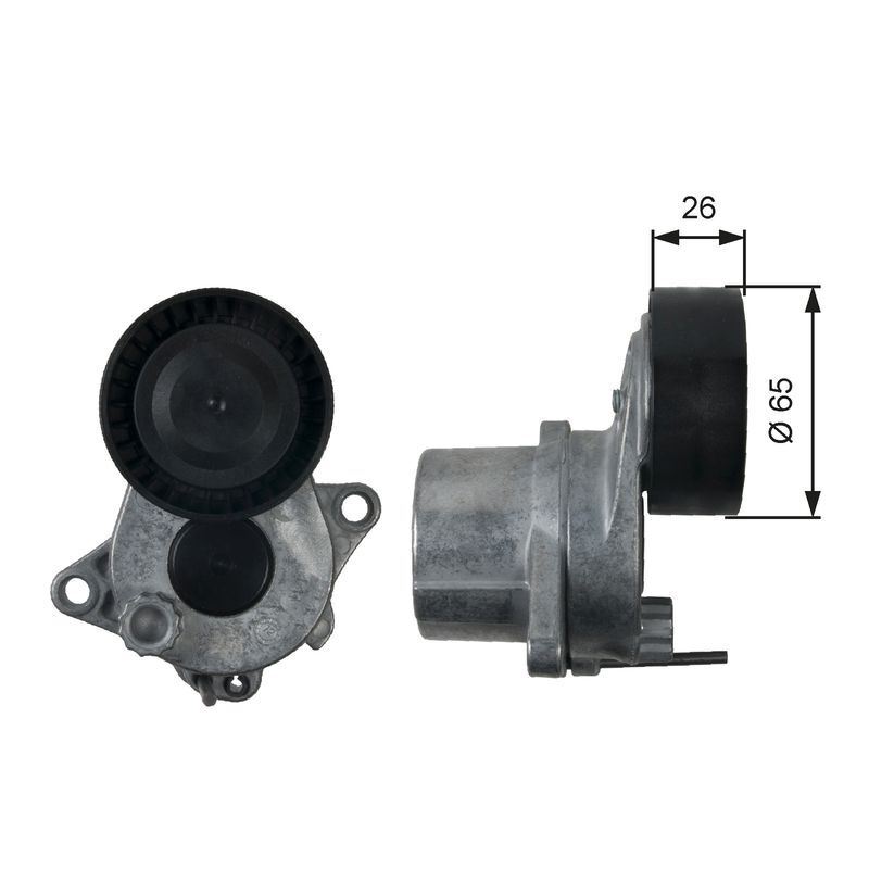 V-Ribbed Belt Tensioner Pulley Belt Drive Fits Mercedes-Benz GATES T39166 - Image 13