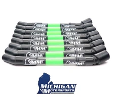 Michigan Motorsports LS Car Spark Plug Wires Green 10mm LS1 LS3 L99 L76 LS2 LS6