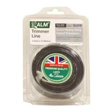 ALM Trimmer Line 3.5mm x 15m SL019 Black Extra Heavy Duty Petrol Trimmers