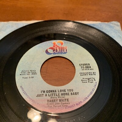 Barry White - I'm Gonna Love You Just A Little More Baby - 45 RPM