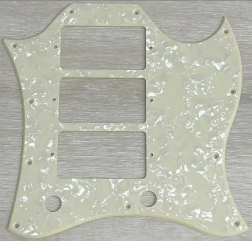 Pick Gibson SG Standard 3 Pickup Style Guitar Pickguard,1 Ply Cream Pearl