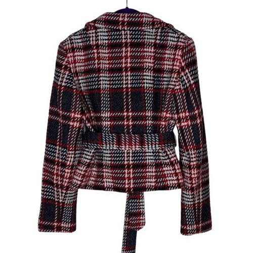 NWT The Limited Plaid Wool Belted Jacket - Picture 2 of 6