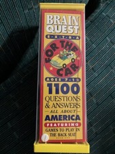Brain Quest EXTRA For the Car 1100 Questions Answers About America 2 Decks NIB