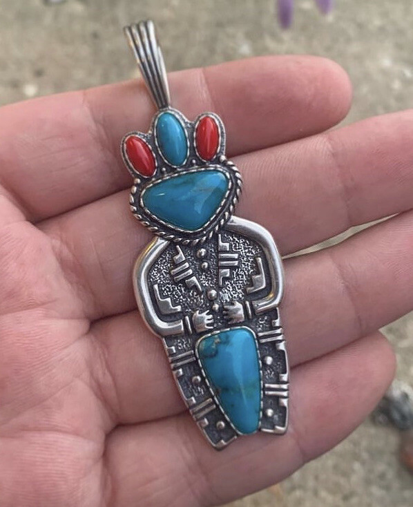 Sterling silver Carolyn pollack kachina turquoise jewelry