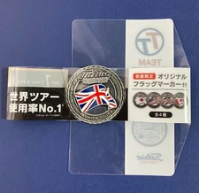 Titleist Golf Ball Marker UK Flag Novelty with case F/S japan