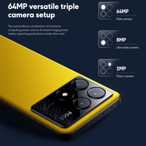 Xiaomi POCO X6 Pro 5G Smartphone 8+256GB NFC 64MP 67W 120Hz Dual SIM 5G Global - Afbeelding 6 van 15