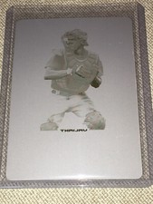 JOSH BREAUX 2018 LEAF VALIANT YELLOW PRINITNG PLATE #1/1 YANKEES PROSPECT