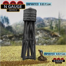 UNPAINTED- N Gauge Scale 1:148 '10,000L' Water Tower (Farm Shed Pumping Quarry )