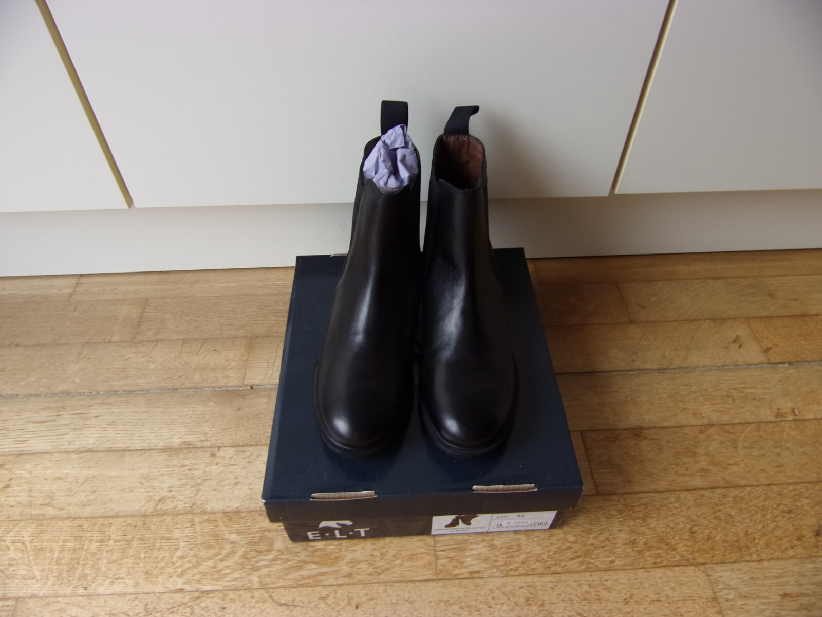 Leder Jodhpurstiefelette ELT Stiefelette Classic Gr. 34