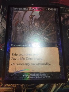 FOIL Yawgmoth's Bargain - Nm+ / Mint Urza's Destiny MTG