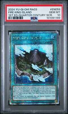 Yu-Gi-Oh! ''Fire King Island'' - [PSA 10] QCScR - Quarter Century Bonanza