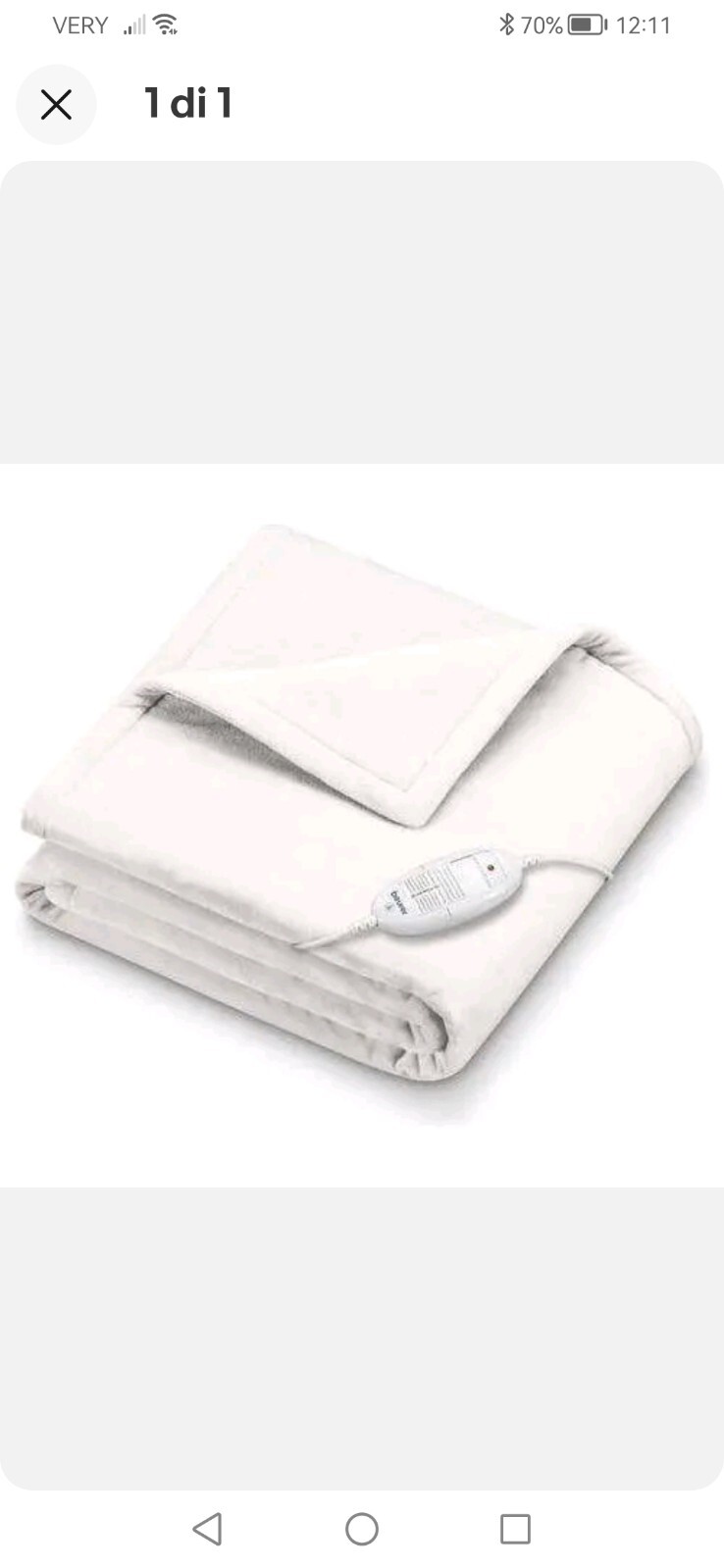 Beurer HD 75 Cosy Termocoperta con Dispositivo di Termoregolazione Elettronico B