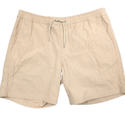 $145 NN07 Gregor Striped Ecru Beige Drawstring Shorts Men Size XL