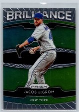 2020 Panini Prizm #B-1 Jacob deGrom Brilliance Red, White, and Blue Prizm